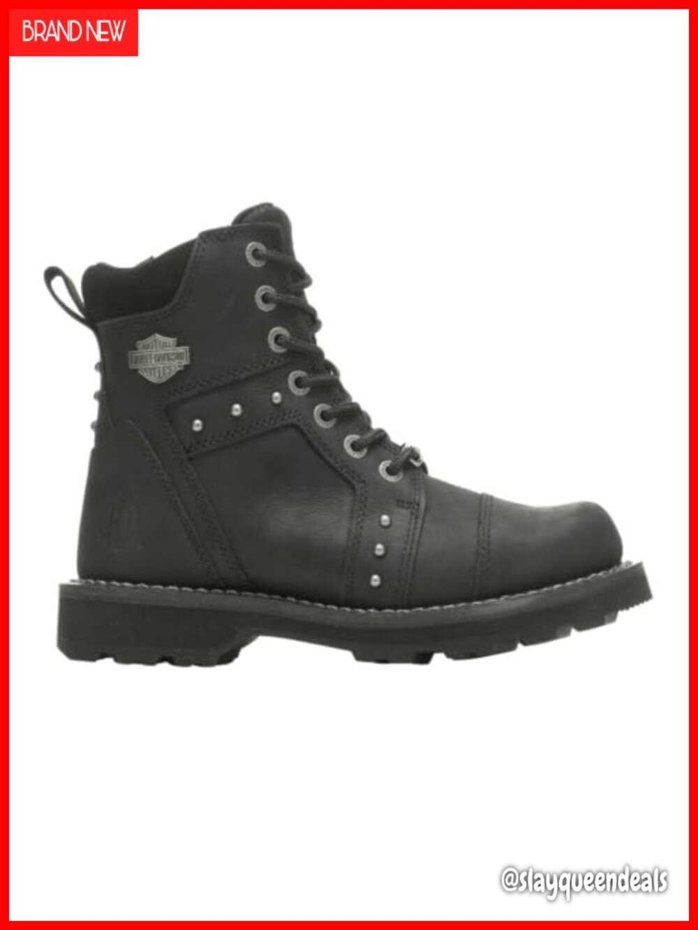 Harley-Davidson Oakleigh Full Grain Leather Ankle Motorcycle Boots